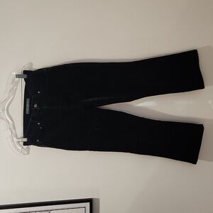 RALPH LAUREN JEANS CO SIZE 2 PETITE BLACK CORDUROY PANTS